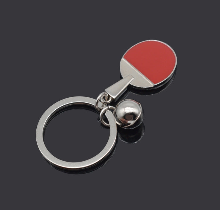 2pcs Table Tennis Metal Keychain Small Gift