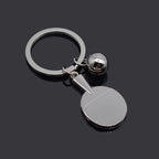 2pcs Table Tennis Metal Keychain Small Gift