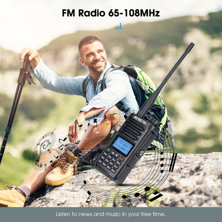 RETEVIS RA89 UV Dual-segment IP68 Waterproof Dual-guard Dual-standby Walkie Talkie