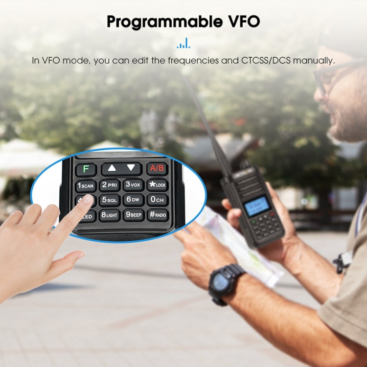 RETEVIS RA89 UV Dual-segment IP68 Waterproof Dual-guard Dual-standby Walkie Talkie