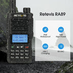 RETEVIS RA89 UV Dual-segment IP68 Waterproof Dual-guard Dual-standby Walkie Talkie