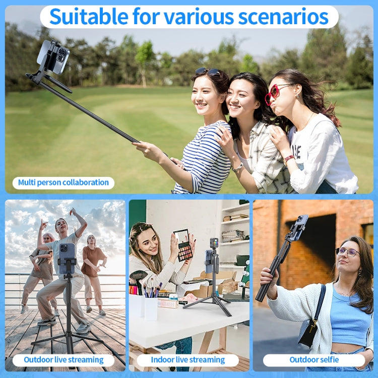 Pixel ST2 1.6m Anti Shake Selfie Stick Head Tripod Handheld Portable Folding Remote Control Outdoor Photo Stands, ST2