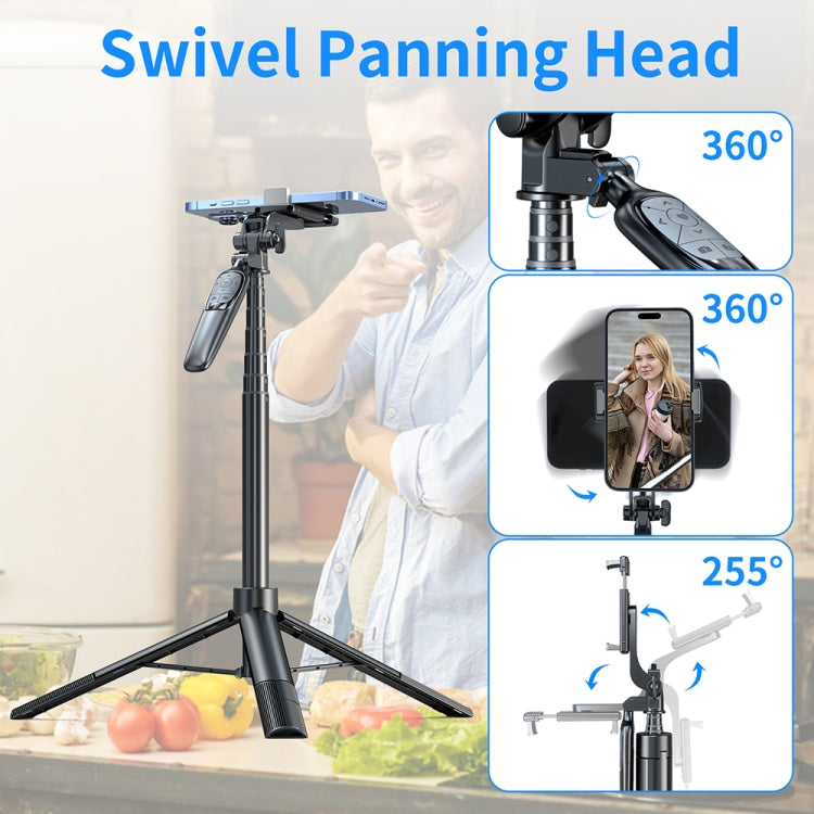 Pixel ST2 1.6m Anti Shake Selfie Stick Head Tripod Handheld Portable Folding Remote Control Outdoor Photo Stands, ST2