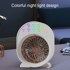 USB Spray Humidification Air Conditioning Fan Small Portable Desktop Air Cooler, Plug-in (White), Plug-in (Green), Charging (White), Charging (Green)