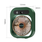 USB Charging Humidification Air Conditioner Fan Nano Spray Desktop Portable Cooling Fan