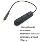 For BOSE QC25 / OE2 / QC35 / AKG / Y50 / Y40 Headphones Bluetooth Cable, ZS0012 Black