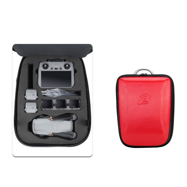 For DJI AIR 3 Hard Shell Storage Bag Portable Protective Backpack, 081 (Black), 081  (Blue), 081 (Red)