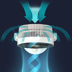 Desktop Air Circulation Upright Night Light Fan Household Rotatable Turbo Fan, Plug-in Model, Charging Model