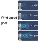 Desktop Air Circulation Upright Night Light Fan Household Rotatable Turbo Fan, Plug-in Model, Charging Model