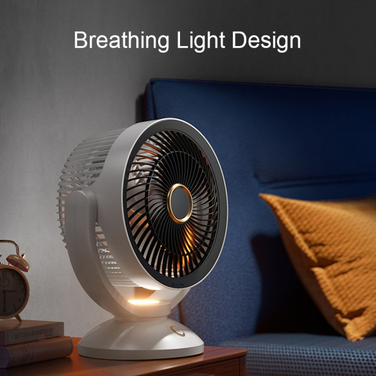 Desktop Air Circulation Upright Night Light Fan Household Rotatable Turbo Fan, Plug-in Model, Charging Model