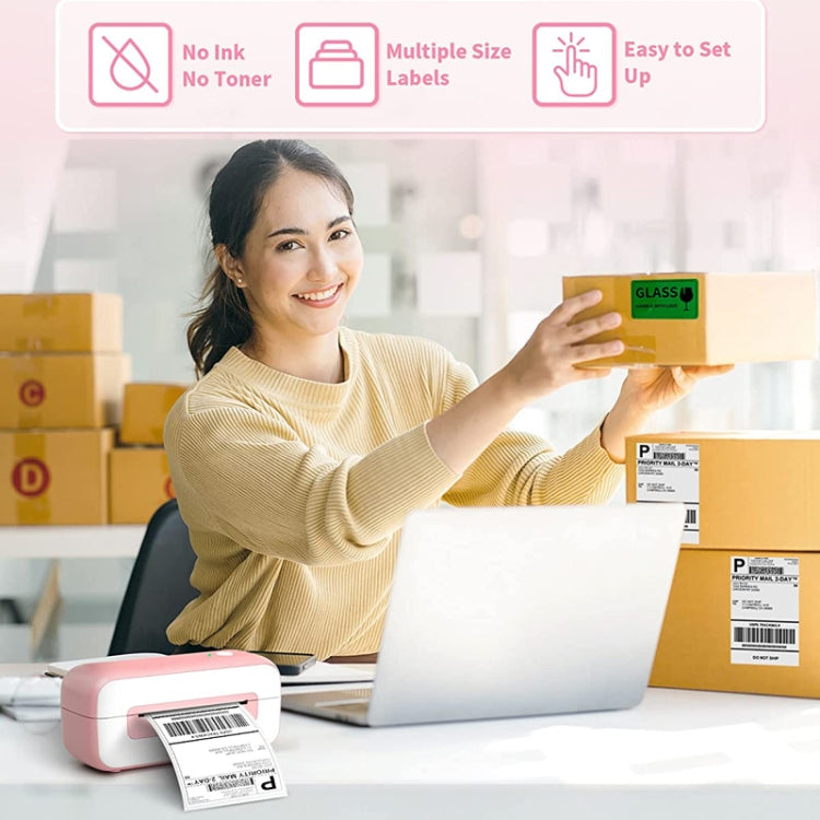 Phomemo PM246S Address Label Printer Thermal Paper Express E-Manifest Printer, US, EU