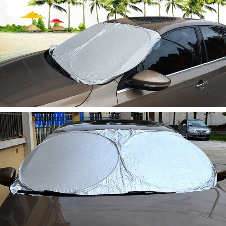 Car Double Circle Sun Visor Heat Insulation Sun Protection Sun Block, 150x80cm, 150x85cm, 160x86cm, 167x95cm, 190x90cm