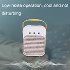 Mini Desktop Air Conditioner Fan Household Spray Humidification Air Cooler