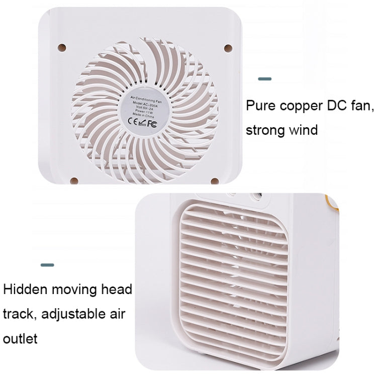 Mini Desktop Air Conditioner Fan Household Spray Humidification Air Cooler