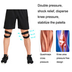 Summer Pressurized Shock-absorbing Patella Belt Wear-resistant Silicone Outdoor Cycling Basketball Protective Gear, 1pcs Blue, 1pcs Pink, 2pcs Blue, 2pcs Pink