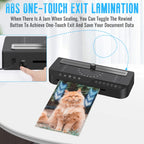 FN338 A4/A5/A6 Photo Laminator With 4 Levels Of Thickness Optional Preheating Alarm, FN338