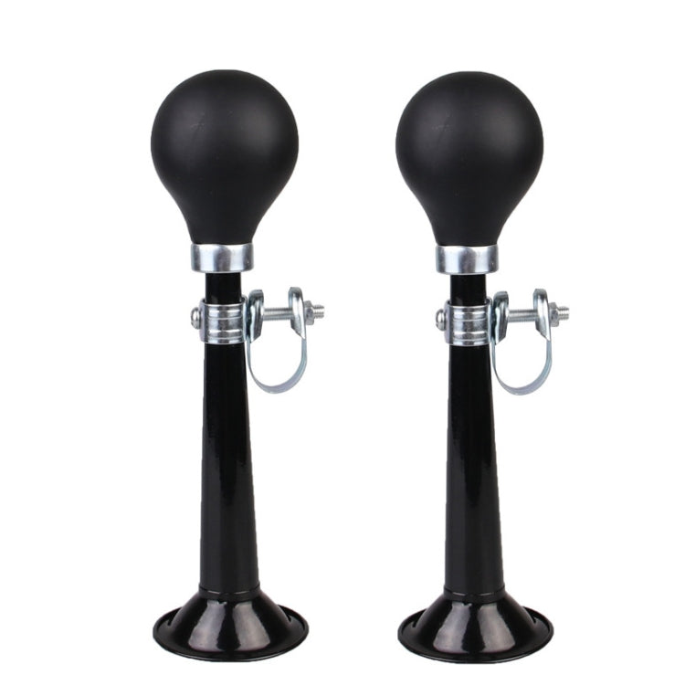 2pcs 7 inch Metal Plating Bicycle Air Horn Bicycle Accessories, Black, Red, Blue, Pink, Green, Silver