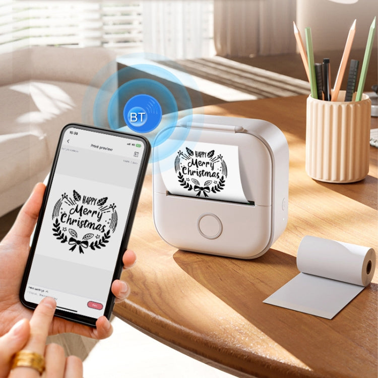 Phomemo T02 Gift Box Phone Bluetooth Mini Printer Photo Thermal Printer Family Student Wrong Question Printer, Gift Box