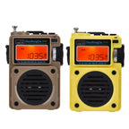HanRongda HRD-701 Portable Full Band Radio Subwoofer Bluetooth TF Card Digital Display Radio, HRD-701 Yellow, HRD-701 Khaki