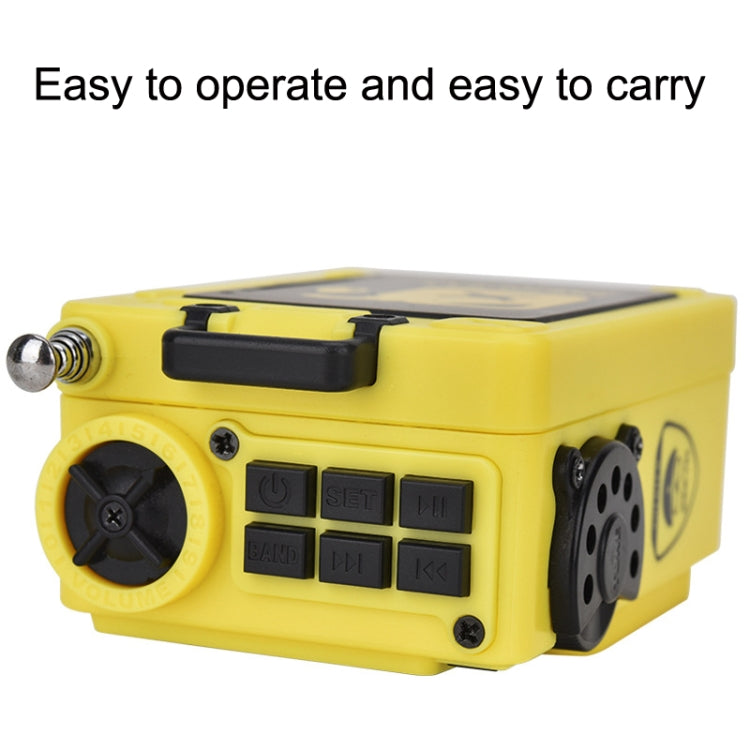 HanRongda HRD-701 Portable Full Band Radio Subwoofer Bluetooth TF Card Digital Display Radio, HRD-701 Yellow, HRD-701 Khaki