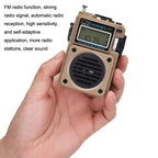 HanRongda HRD-701 Portable Full Band Radio Subwoofer Bluetooth TF Card Digital Display Radio, HRD-701 Yellow, HRD-701 Khaki
