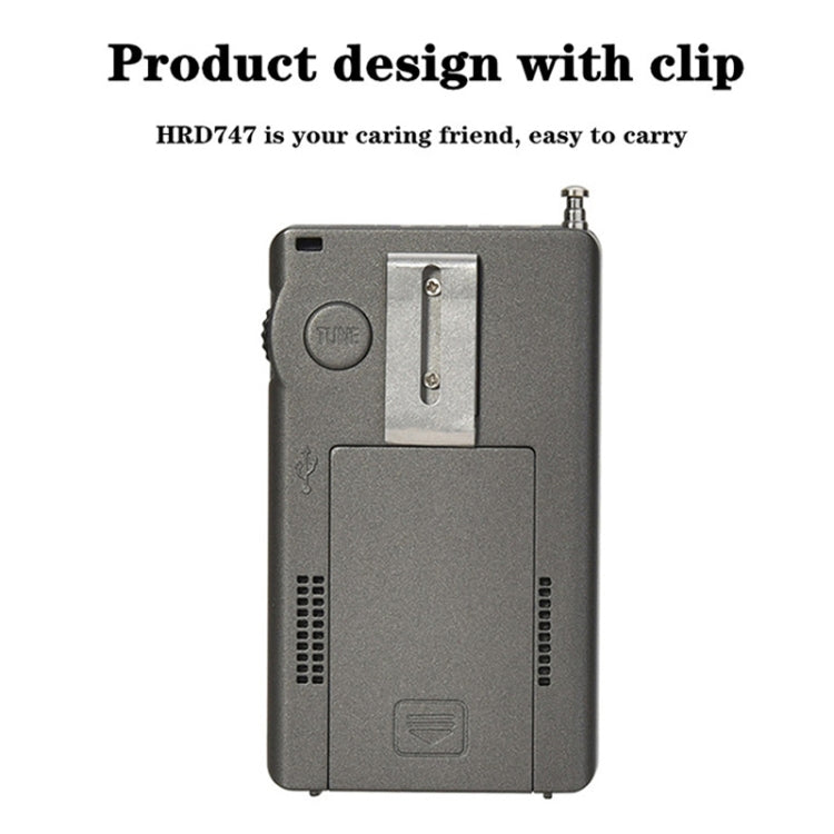 HanRongda HRD-747 Portable Full Band Digital Display High-Frequency Receiving Radio, HRD-747