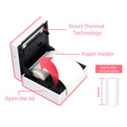 Pocket Small Bluetooth Portable Photo Thermal Label Wrong Question Printer, Phomemo M02-BK, Phomemo M02-WH, Phomemo M02-GN, Phomemo M02-PK