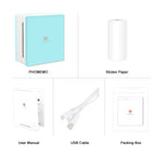 Pocket Small Bluetooth Portable Photo Thermal Label Wrong Question Printer, Phomemo M02-BK, Phomemo M02-WH, Phomemo M02-GN, Phomemo M02-PK