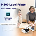 Phomemo M200 QR Code Tag Handheld Portable Bluetooth Thermal Label Printer, M200