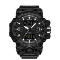 SANDA Green Light Alarm Clock Multifunctional Waterproof Shockproof Transparent Watch