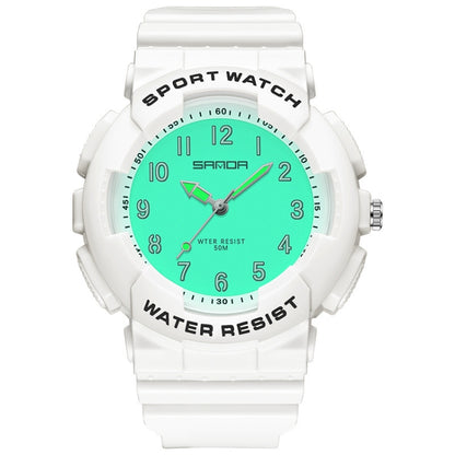 SANDA Small Fresh Digital All-match Waterproof Luminous Student Watch