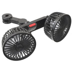 5V 2A Car Rear Seat Back USB Interface Powerful Double-headed Fan, F4207