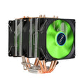 EVESKY 600 Desktop Computer 4 Copper Tube Mute CPU Cooling Fan, Single Fan Without Light, No Light Three Fans, Color Single Fan, Color Three Fans