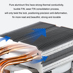 EVESKY 600 Desktop Computer 4 Copper Tube Mute CPU Cooling Fan, Single Fan Without Light, No Light Three Fans, Color Single Fan, Color Three Fans
