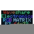 Waveshare RGB Full-color LED Matrix Panel, 3mm Pitch, 64 × 32 Pixels, Adjustable Brightness,, Standard Version, GOB Version