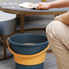 Medium 10L Folding Thickened Portable Plastic Bucket Outdoor Fishing Barrel Car Travel Wash Barrel, Medium 10L