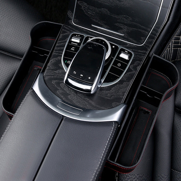 Car Seat Gap Interior PU Leather Storage Box Water Cup Holder