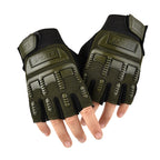 Outdoor Riding Balance Wheel Skating Military Training Children Half-Finger Gloves, M, L