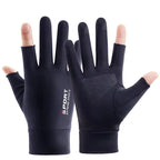 Summer Ice Silk Thin Sunscreen Gloves Fishing Non-slip Takeaway Rider Gloves, Free Code