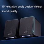 Havit A20 Plus Colorful Ambient Light Wired Computer Audio Stereo Surround Sound Speaker, Black