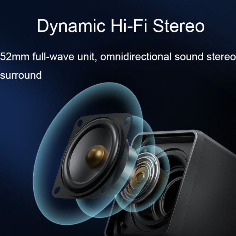 Havit A20 Plus Colorful Ambient Light Wired Computer Audio Stereo Surround Sound Speaker, Black