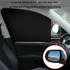 Heat-insulating Opaque Vinyl Coated Magnetic Car Curtains, Full Blackout Principal Drive, Full Blackout Co-pilot, Full Blackout Rear Row, Titanium Silver Principal Driver, Titanium Silver Co-pilot, Titanium Silver Rear Row