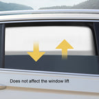 Heat-insulating Opaque Vinyl Coated Magnetic Car Curtains, Full Blackout Principal Drive, Full Blackout Co-pilot, Full Blackout Rear Row, Titanium Silver Principal Driver, Titanium Silver Co-pilot, Titanium Silver Rear Row