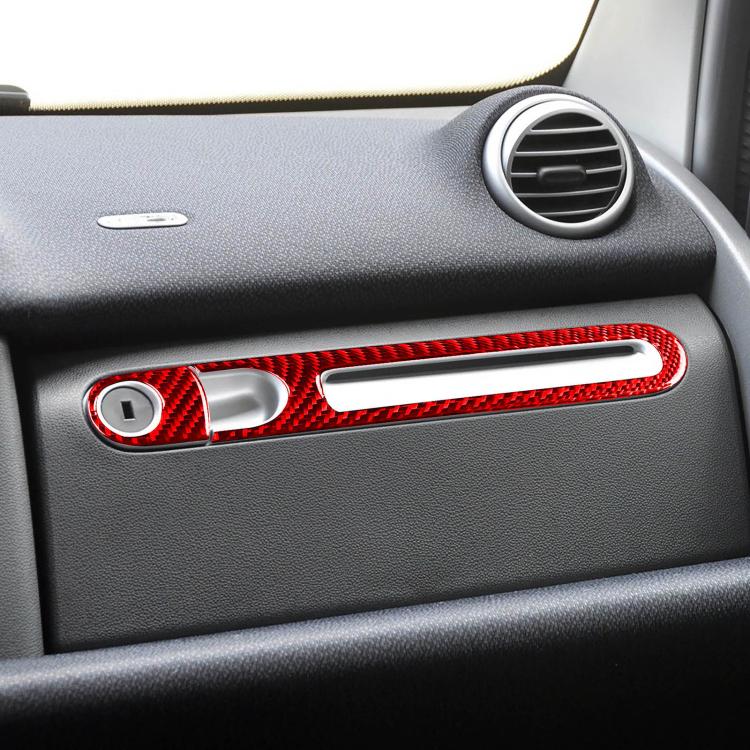 For 2011-2015 Mercedes-Benz Smart Left-Hand Drive 2pcs /Set Glove Box Handle Stickers, Left-Hand Drive