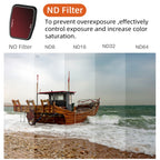 For DJI Air 3 RCSTQ Multi-Layer Coating Waterproof  Filter, ND8, ND16, ND32, ND64, CPL, UV, ND-PL8, NDL-PL16, ND-PL32, ND-PL64, ND8/16/32/64 4-in-1, ND-PL8/16/32/64 4-in-1, ND4/8/16/32/64+UV+CPL 6 -in-1, ND-PL8/16/32/64 +UV +CPL 6-in-1