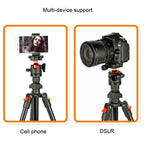 DSLR Tripod Photography Stand Portable Cell Phone Micro SLR Tripod, K268+KJ36