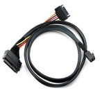 Mini SAS 36P HD8643 To MINI SAS 8639+ 15P Power Hard Drive Data Cable, 36P HD8643 To MINI SAS 8639+ 0.5m, 36P HD8643 To MINI SAS 8639+ 0.75m