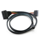 Mini SAS 36P HD8643 To MINI SAS 8639+ 15P Power Hard Drive Data Cable, 36P HD8643 To MINI SAS 8639+ 0.5m, 36P HD8643 To MINI SAS 8639+ 0.75m