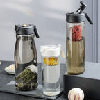 Nobvan Magic Ball Magnetic Bomb Tea Warehouse Tritan Large Capacity Sports Cup, 550ml (Transparent), 550ml (Gray), 800ml (Transparent), 800ml (Gray), 800ml (Blue ), 800ml (Purple), 1000ml (Transparent), 1000ml (Gray), 1200ml (Transparent), 1200ml (Gray)
