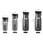 Nobvan Magic Ball Magnetic Bomb Tea Warehouse Tritan Large Capacity Sports Cup, 550ml (Transparent), 550ml (Gray), 800ml (Transparent), 800ml (Gray), 800ml (Blue ), 800ml (Purple), 1000ml (Transparent), 1000ml (Gray), 1200ml (Transparent), 1200ml (Gray)